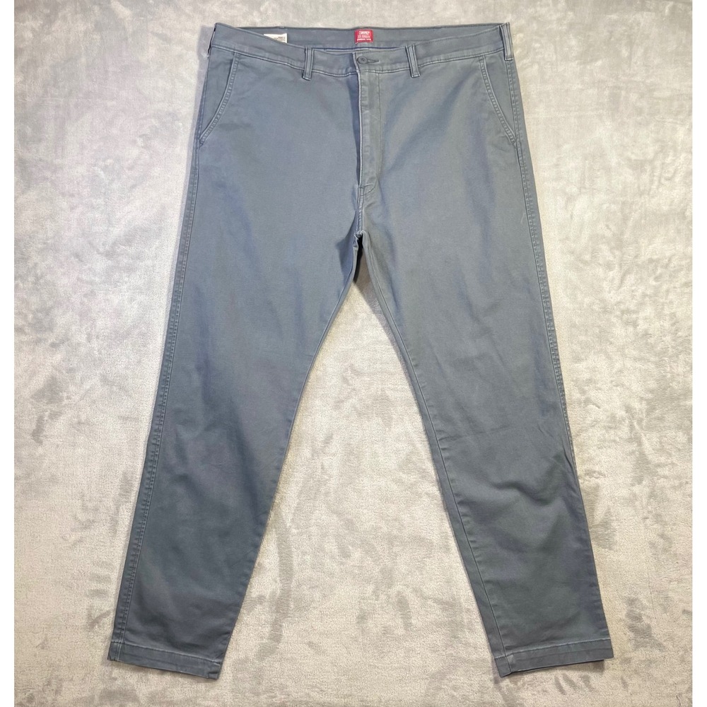 Levi's XX Chino Pants Mens 40x32 Gray Excellent Standard Taper Cotton Stretch